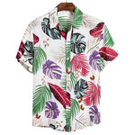 2020 Men Hawaiian Casual Wild Shirts Men Tropical