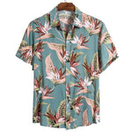 2020 Men Hawaiian Casual Wild Shirts Men Tropical