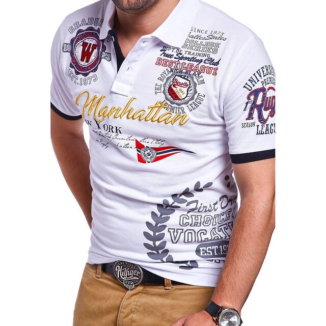 Summer Polo Shirt Men Short Sleeve