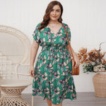 New summer plus size long dress for women