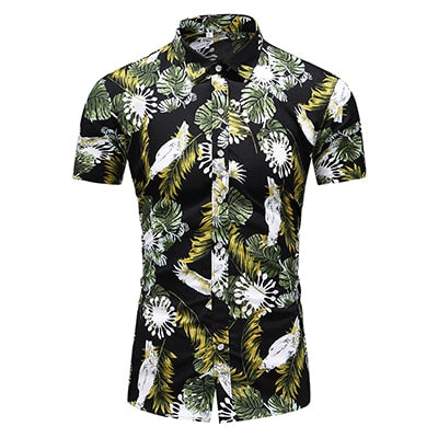 2020 Fashion Print Short Sleeve Hawaiian Shirt