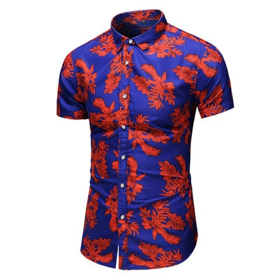 2020 Fashion Print Short Sleeve Hawaiian Shirt