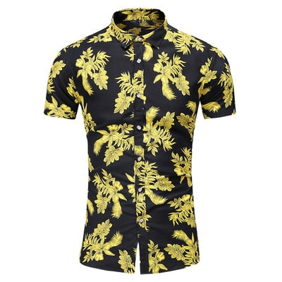 2020 Fashion Print Short Sleeve Hawaiian Shirt