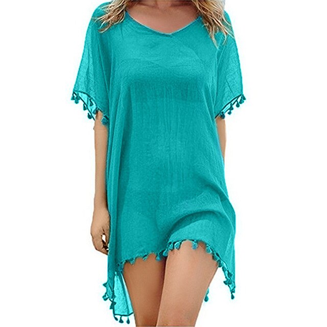 Off Shoulder Beach Dress Bikini Cover Up