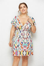 Floral Printed Plus Size Boho Beach Dress 2020