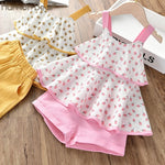 Baby Girls Clothing Set Summer New Sweet Bow