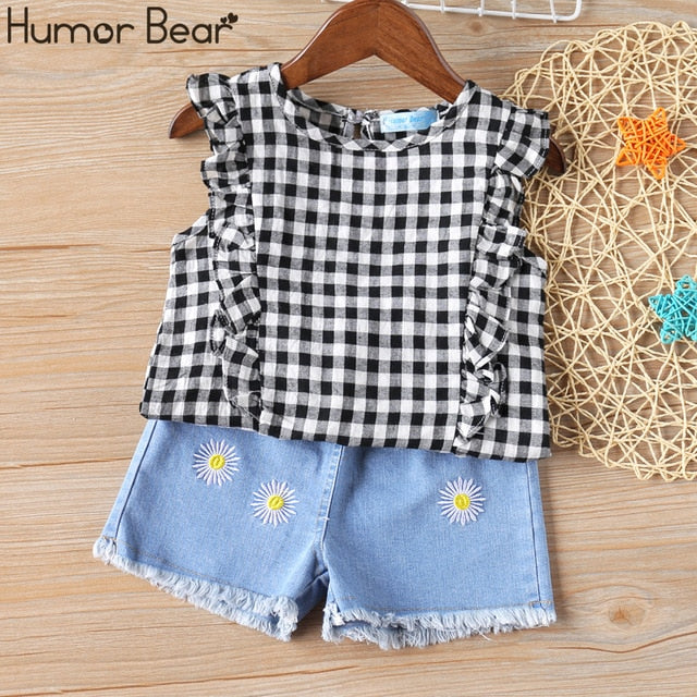 Baby Girls Clothing Set Summer New Sweet Bow