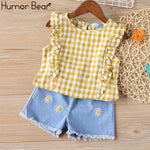 Baby Girls Clothing Set Summer New Sweet Bow