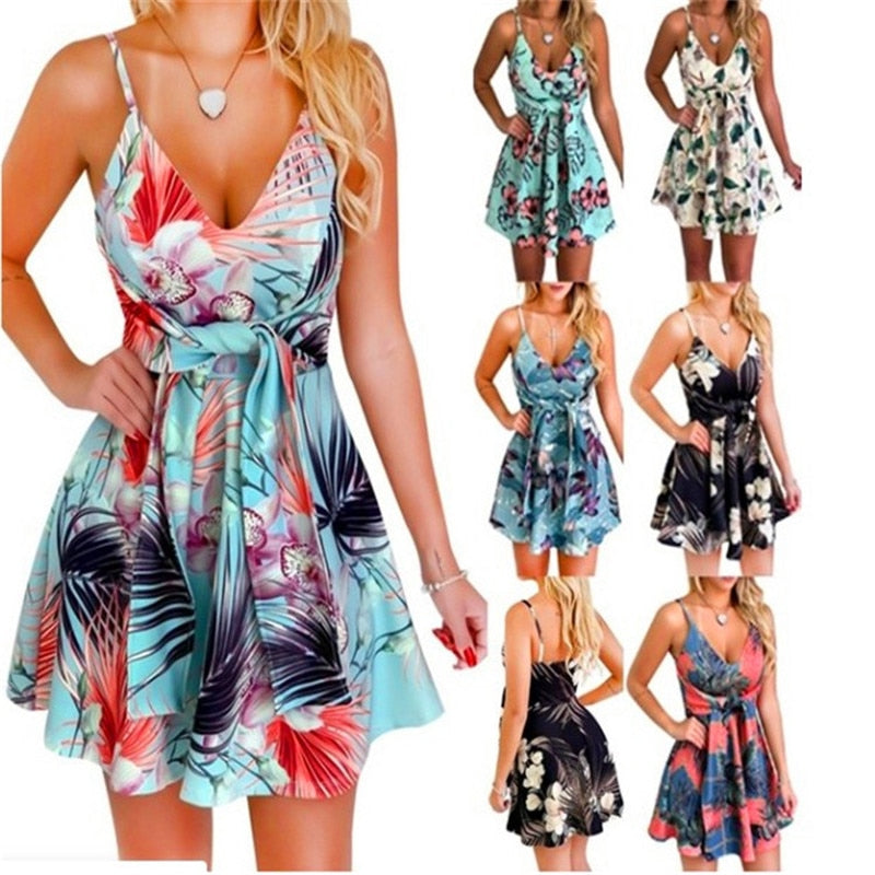 5XL Casual Summer Beach Dresses Women