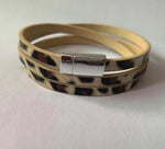 Leopard Leather Bracelets For Women