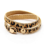 Leopard Leather Bracelets For Women