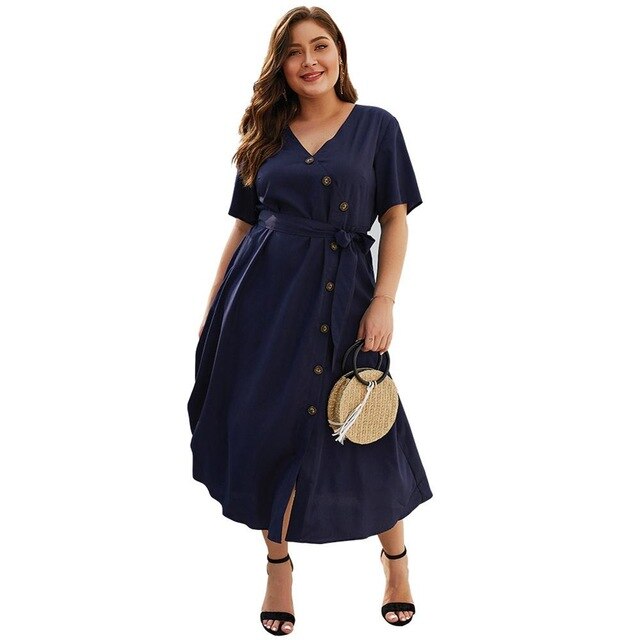 New 2020 summer plus size long dress for women