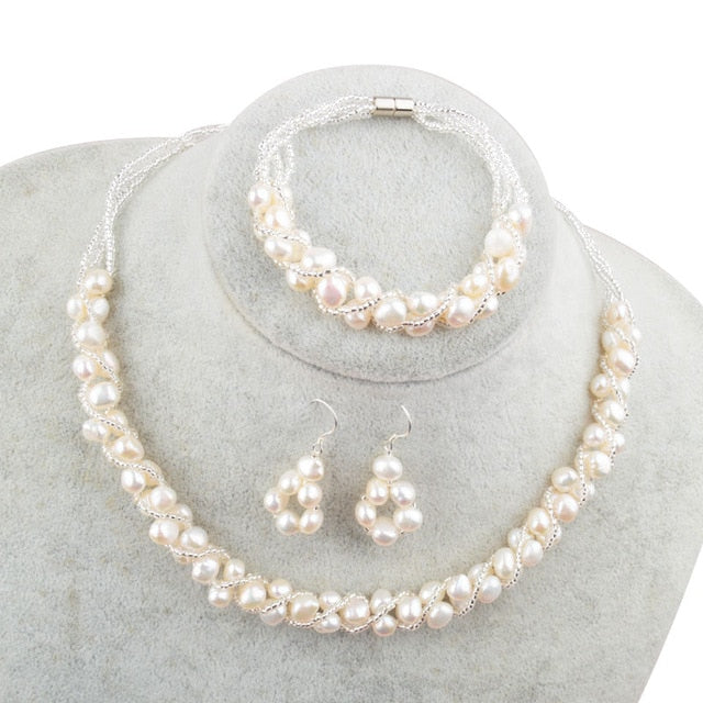 Natural Freshwater Pearl Jewelry Sets