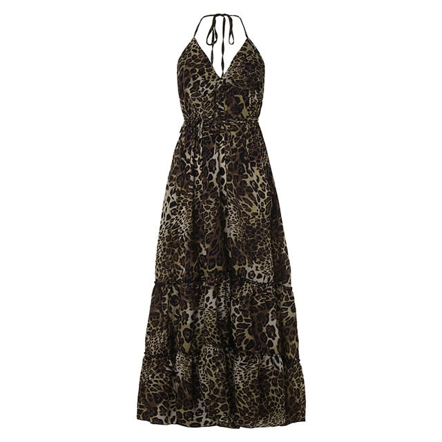 Women Sexy Leopard Dress