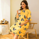 Plus size home wear long pajamas for women