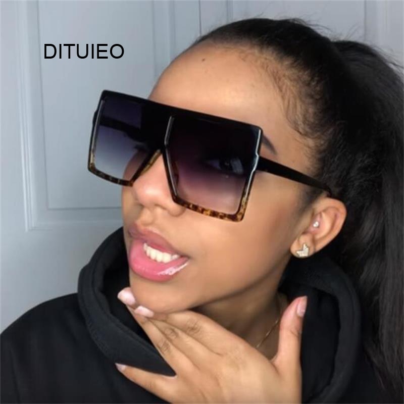 Oversized Shades Women Sunglasses Black Fashion Square