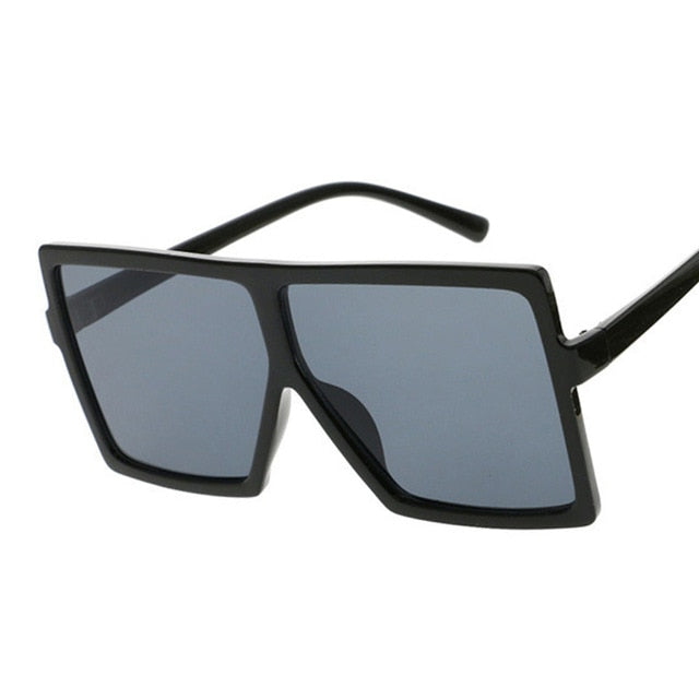 Oversized Shades Women Sunglasses Black Fashion Square