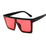 New Black Square Sunglasses Women Big Frame Fashion