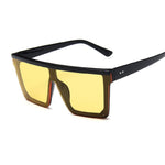 New Black Square Sunglasses Women Big Frame Fashion