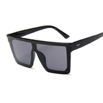 New Black Square Sunglasses Women Big Frame Fashion