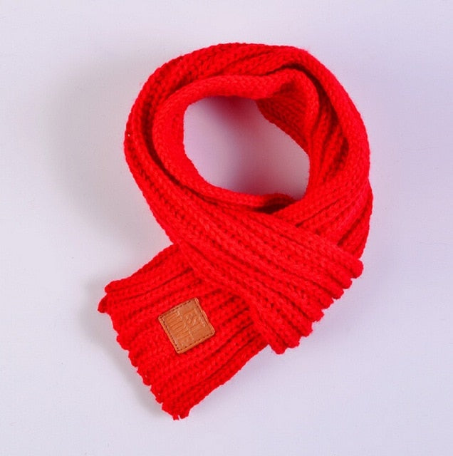 lovely cotton knitted kids scarf