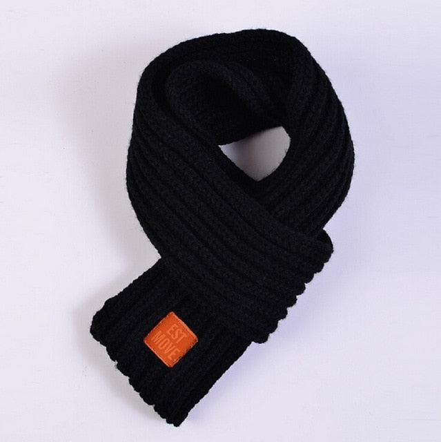 lovely cotton knitted kids scarf