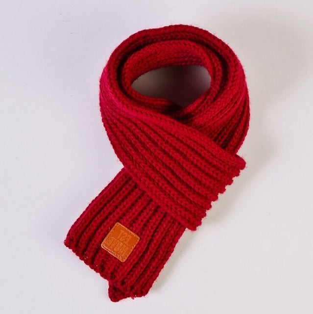 lovely cotton knitted kids scarf