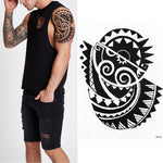 MAORI SUN TEMPORARY TATTOO, SUN, EARTH, TRIBAL MENS, WOMENS, POLYNESIAN, STICKER