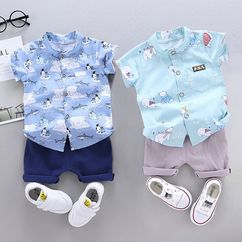 Summer Infant Suit Baby Clothing Set for Boys