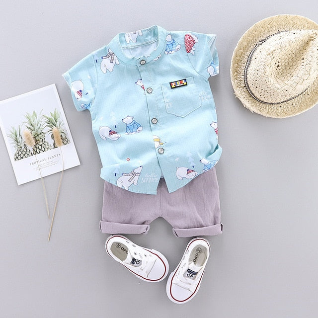 Summer Infant Suit Baby Clothing Set for Boys