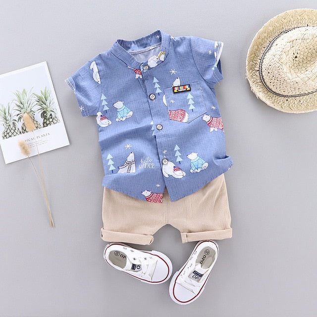 Summer Infant Suit Baby Clothing Set for Boys