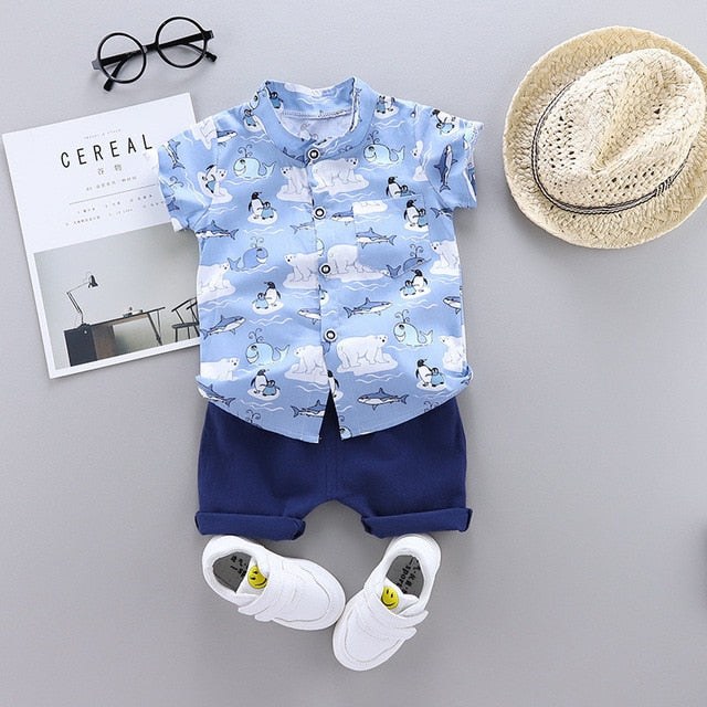 Summer Infant Suit Baby Clothing Set for Boys