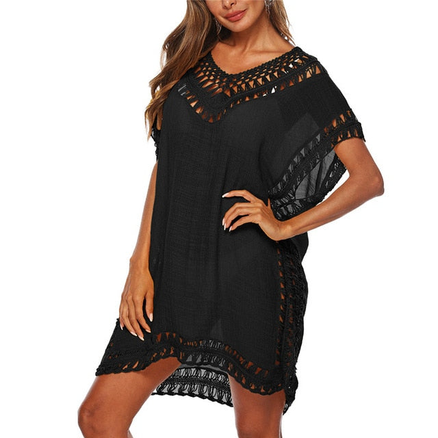 2020 Sexy Crochet Knitted Beach Cover up