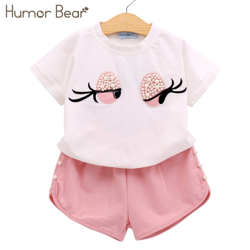 Humor Bear Girls Clothing Set Pearl Girls Clothes Set