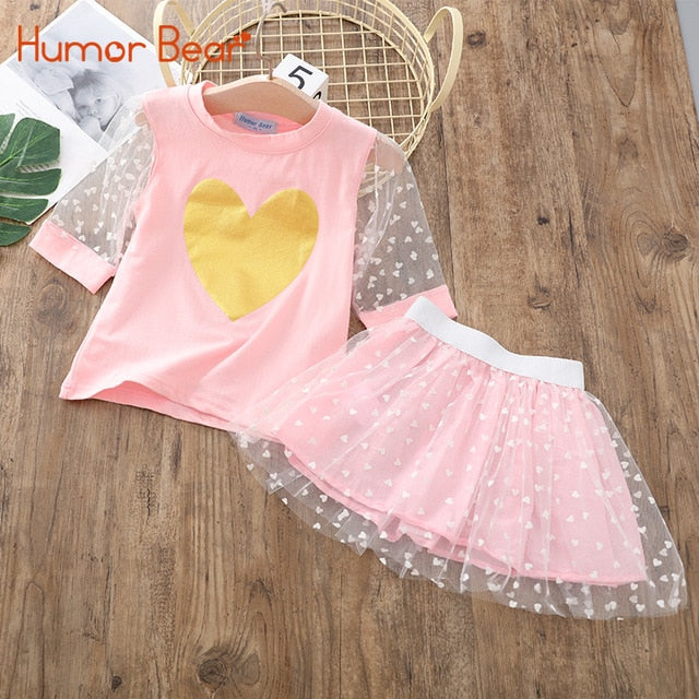 Humor Bear Girls Clothing Set Pearl Girls Clothes Set