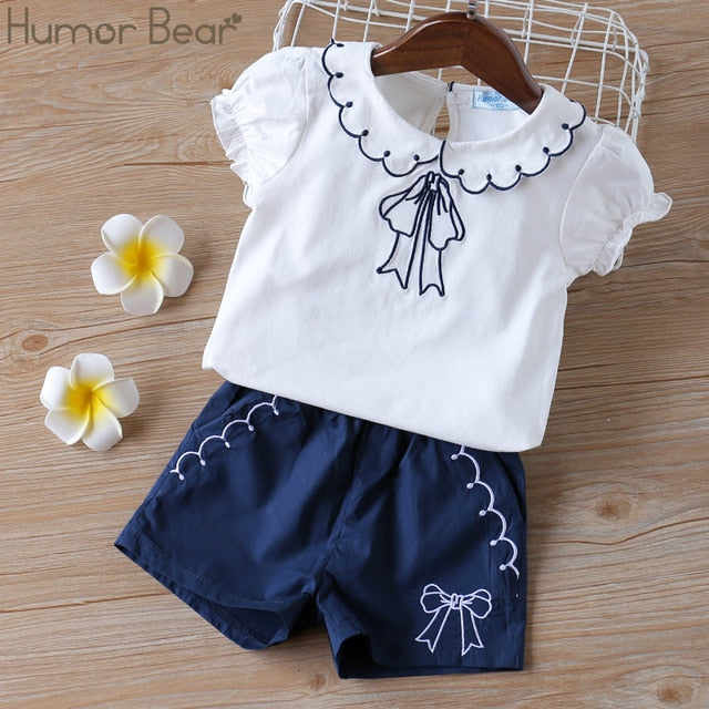 Humor Bear Girls Clothing Set Pearl Girls Clothes Set