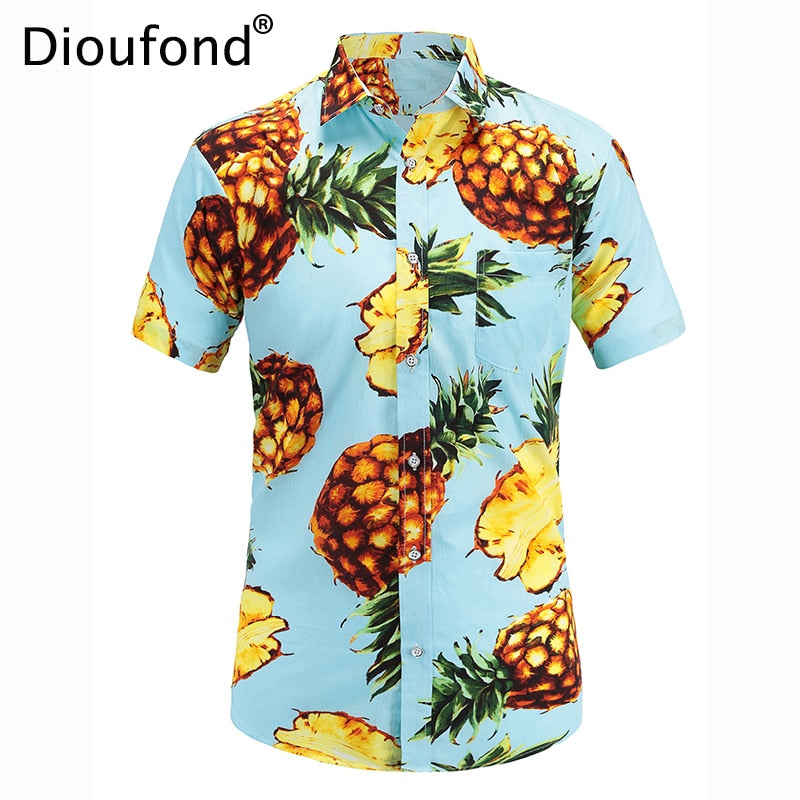 Dioufond Men's Casual Short Sleeve shirt