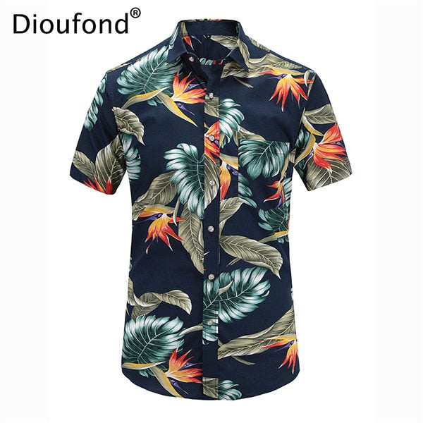 Dioufond Men's Casual Short Sleeve shirt