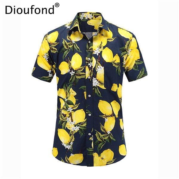 Dioufond Men's Casual Short Sleeve shirt