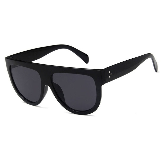 Kim Kardashian Sunglasses Woman Vintage Retro Flat Top