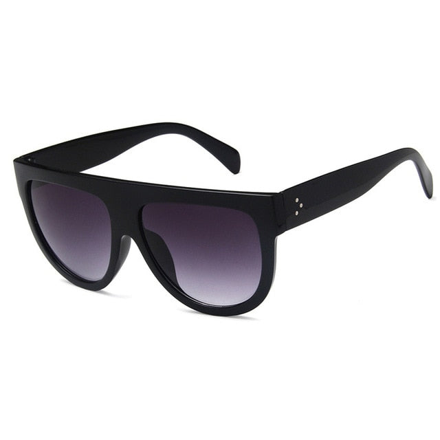 Kim Kardashian Sunglasses Woman Vintage Retro Flat Top