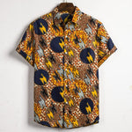 Fashion Tropical Plant Print Hawaiian Shirt