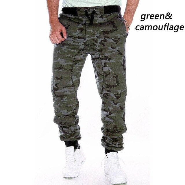 Men Camouflage Harem Joggers Causal