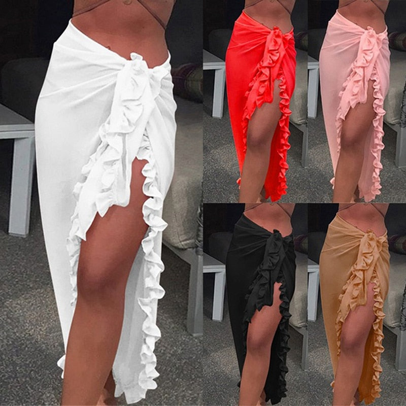 Women Chiffon See-Through Beach style