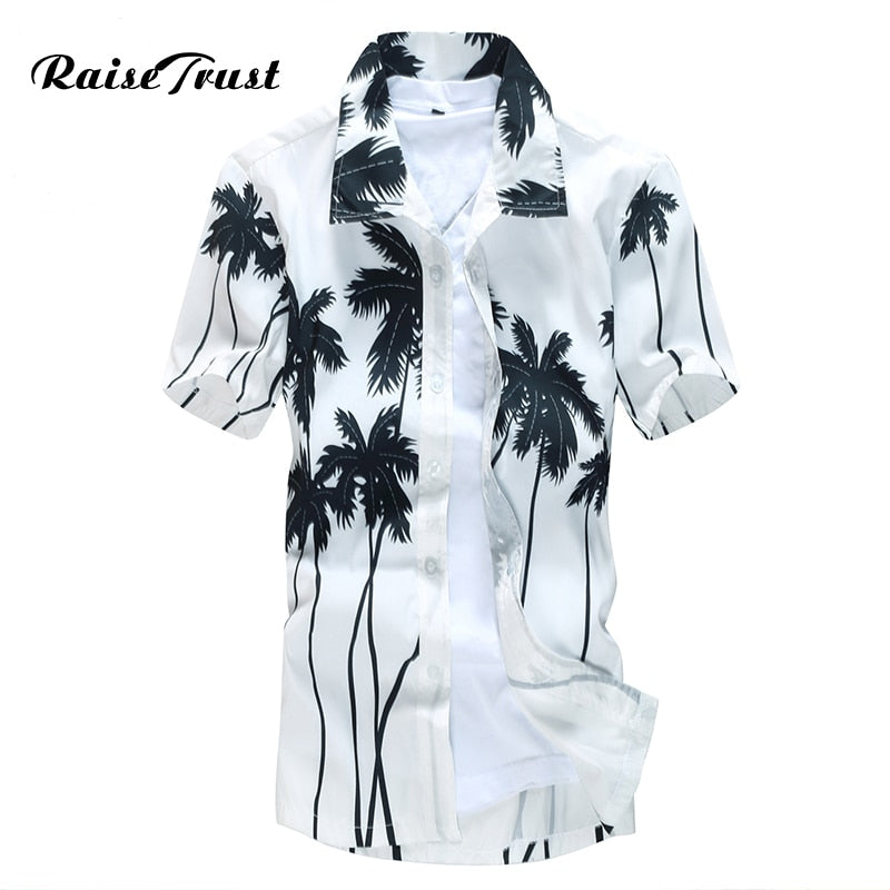 Hawaiian Shirt Male Casual camisa masculina