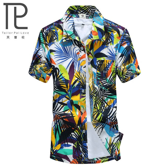 Hawaiian Shirt Male Casual camisa masculina