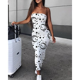 Spring and summer new off-the-shoulder sexy ladies dress