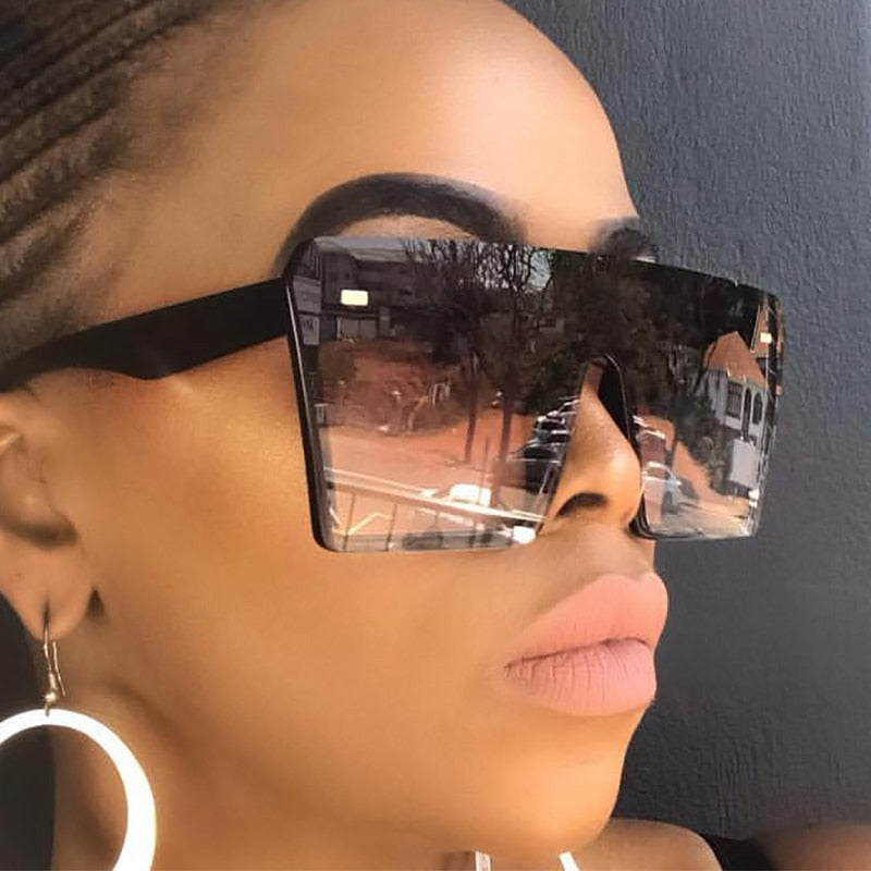 Oversized Square Sunglasses Women Luxury