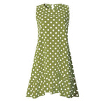 Summer Dress Polka Dot Chiffon Sleeveless Beach