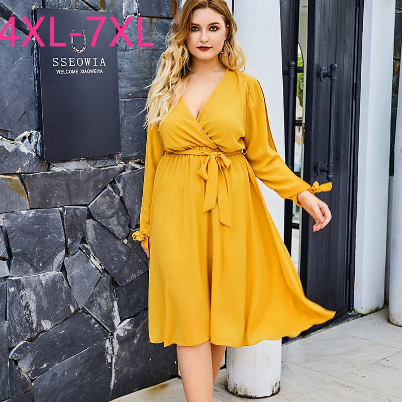 New 2020 summer plus size midi dress for women